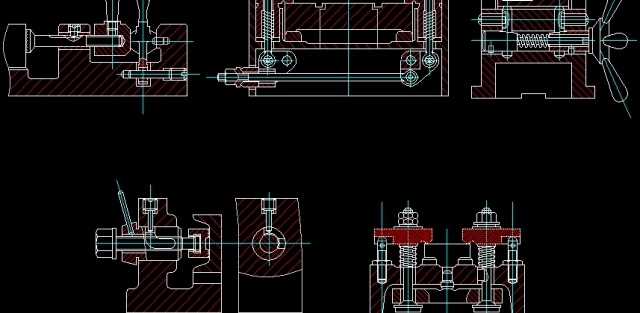 File thiết kế Bản vẽ cơ khí Đồ gá tổng hợp bằng Autocad